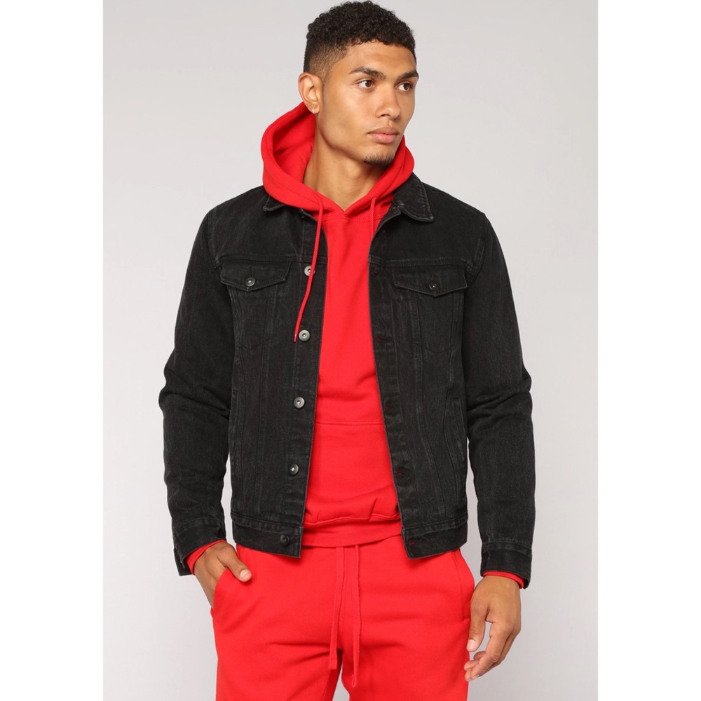 Fashion Nova Denim Jacket - Black